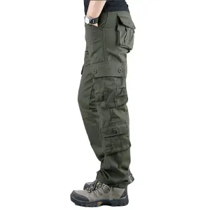 Dark Green Cargo Pants Men