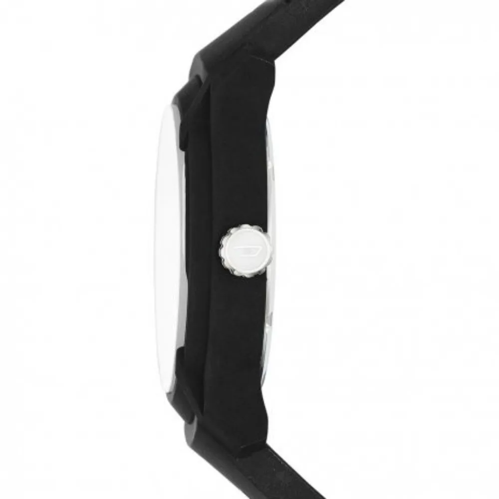 Diesel Men;s Classic Armbar Silicone Black/Rubber watch