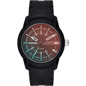 Diesel Men;s Classic Armbar Silicone Black/Rubber watch