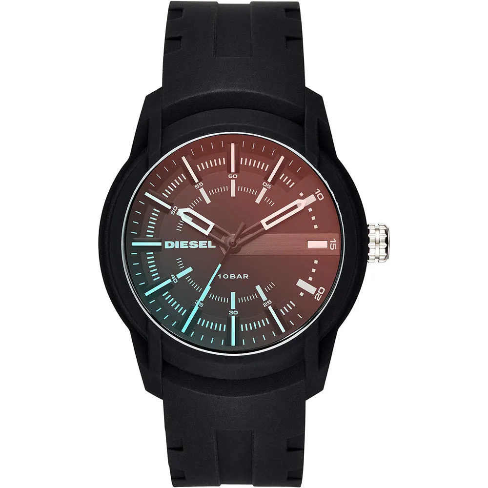 Diesel Men;s Classic Armbar Silicone Black/Rubber watch