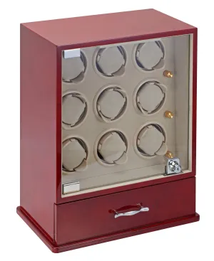 Diplomat Estate Collection Rosewood Nine Watch Winder