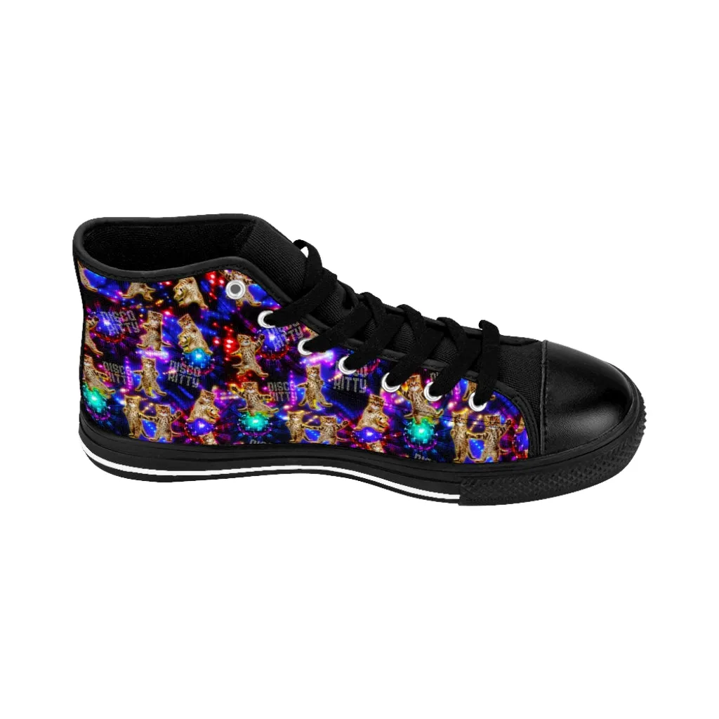 Disco Kitty - Women's High-top Sneakers