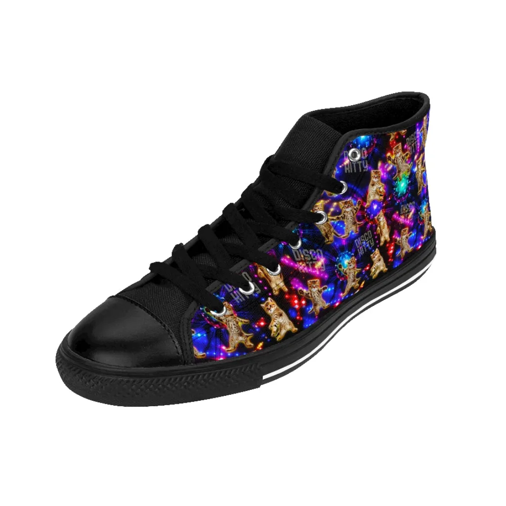 Disco Kitty - Women's High-top Sneakers