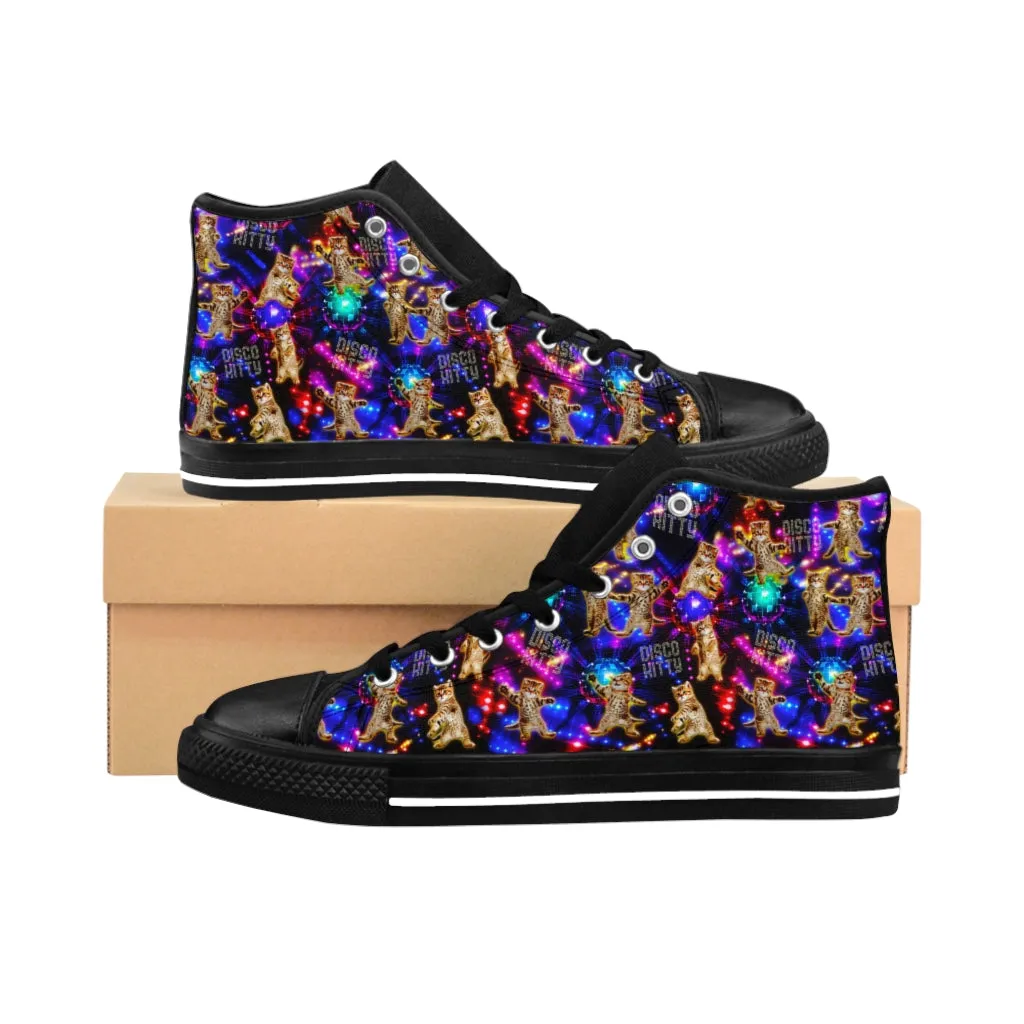 Disco Kitty - Women's High-top Sneakers