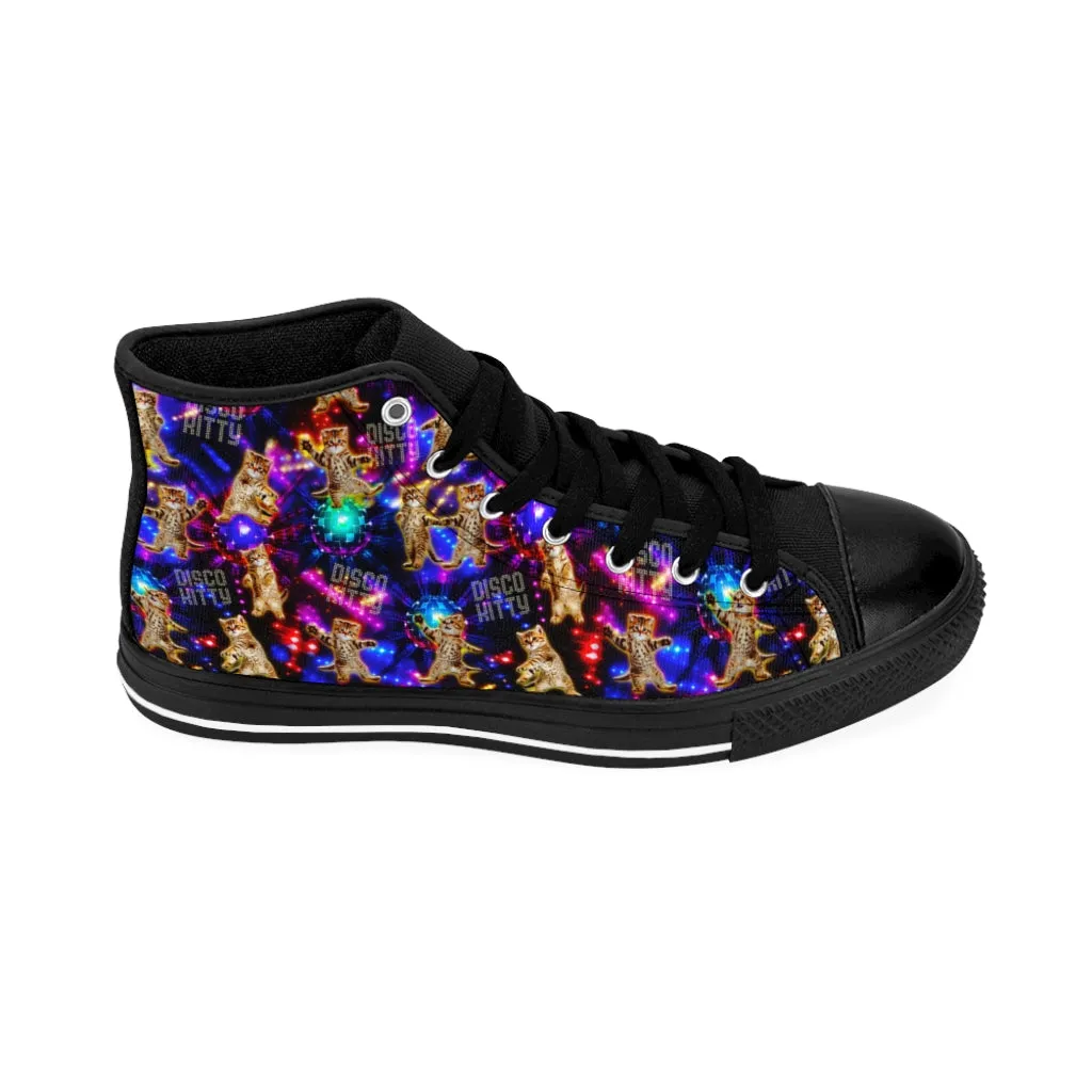 Disco Kitty - Women's High-top Sneakers