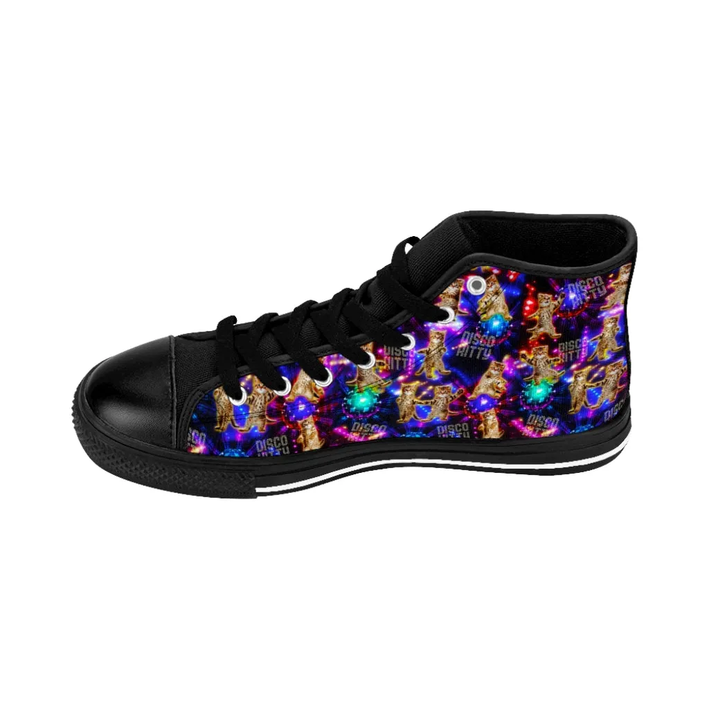 Disco Kitty - Women's High-top Sneakers