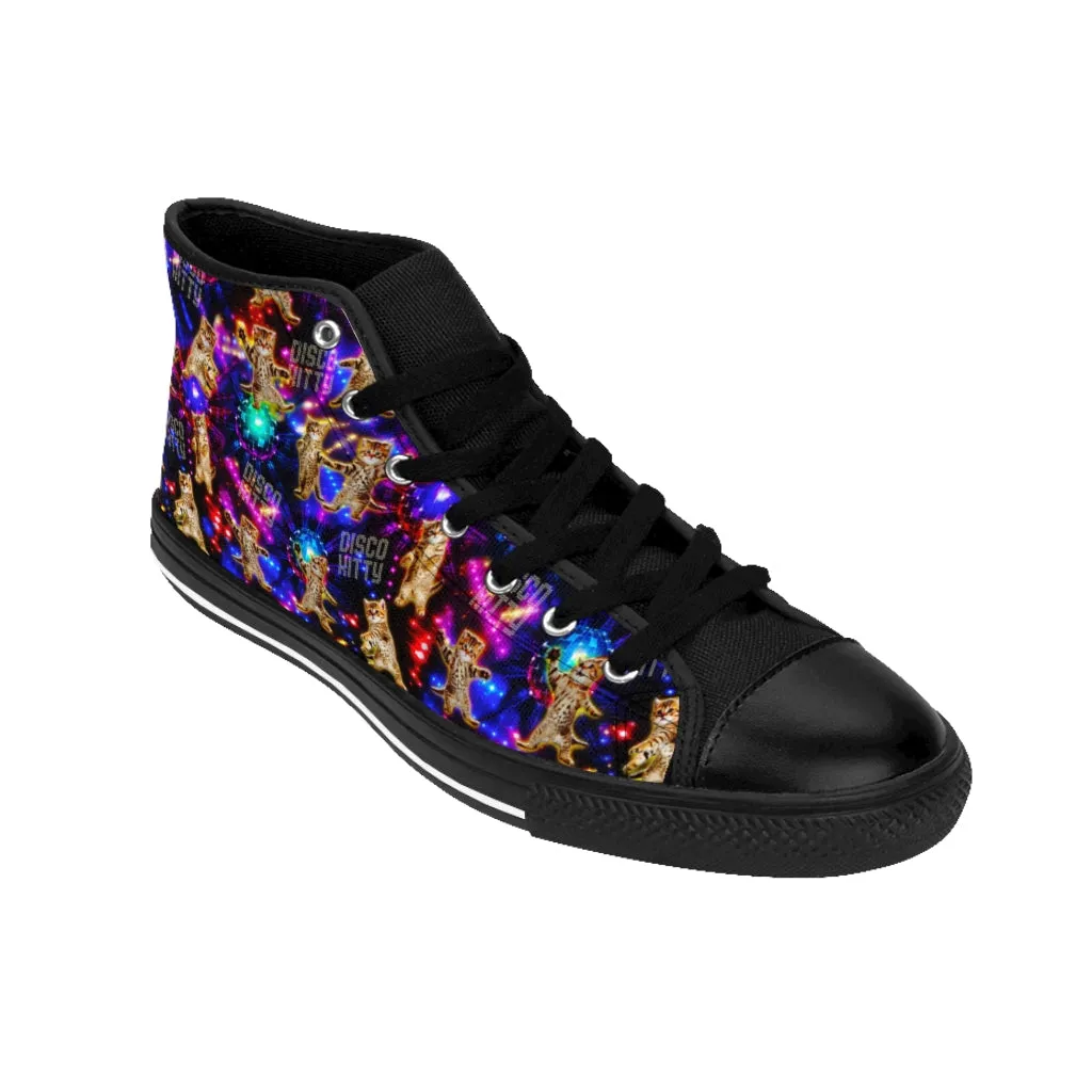 Disco Kitty - Women's High-top Sneakers