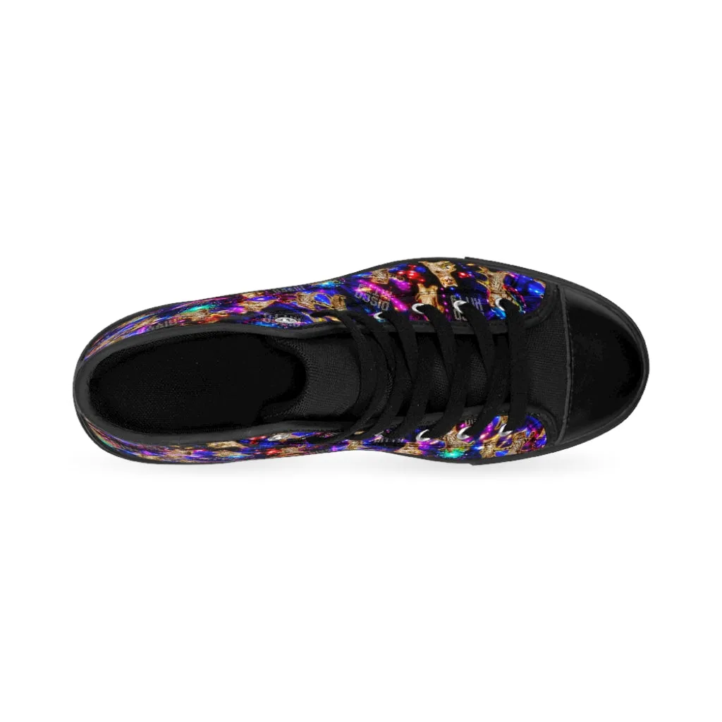 Disco Kitty - Women's High-top Sneakers