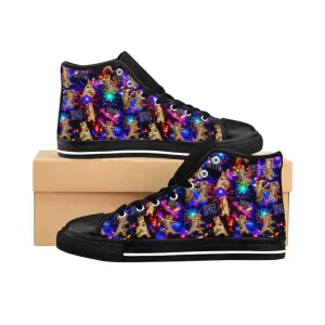 Disco Kitty - Women's High-top Sneakers