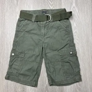 DKNY Boys Green Belted Cargo Shorts Size 5 Years