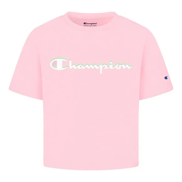 DOUBLE SHADOW SCRIPT GRAPHIC GIRLS' T-SHIRT