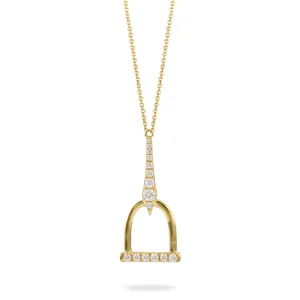 Doves Stirrup Necklace