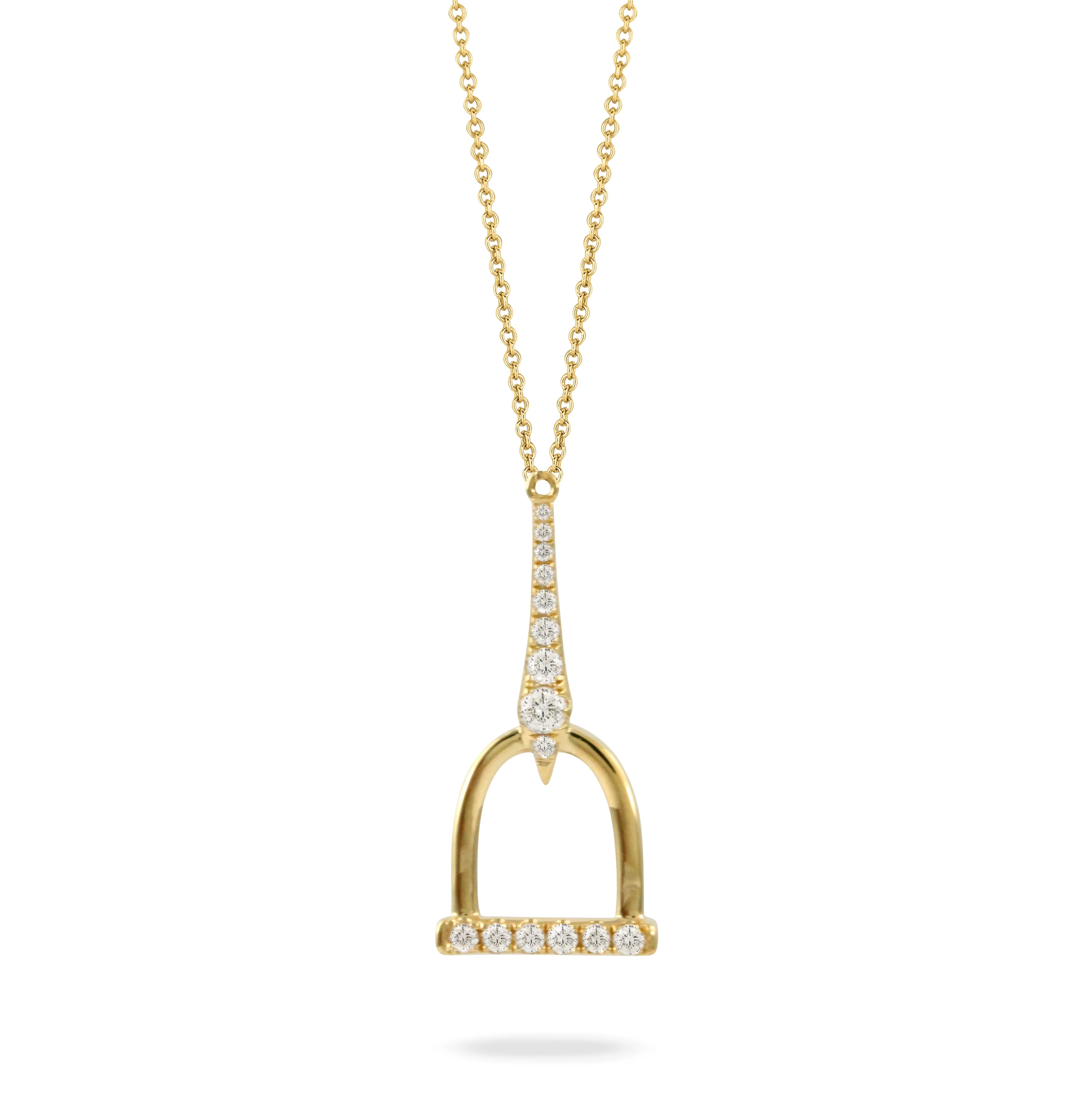 Doves Stirrup Necklace