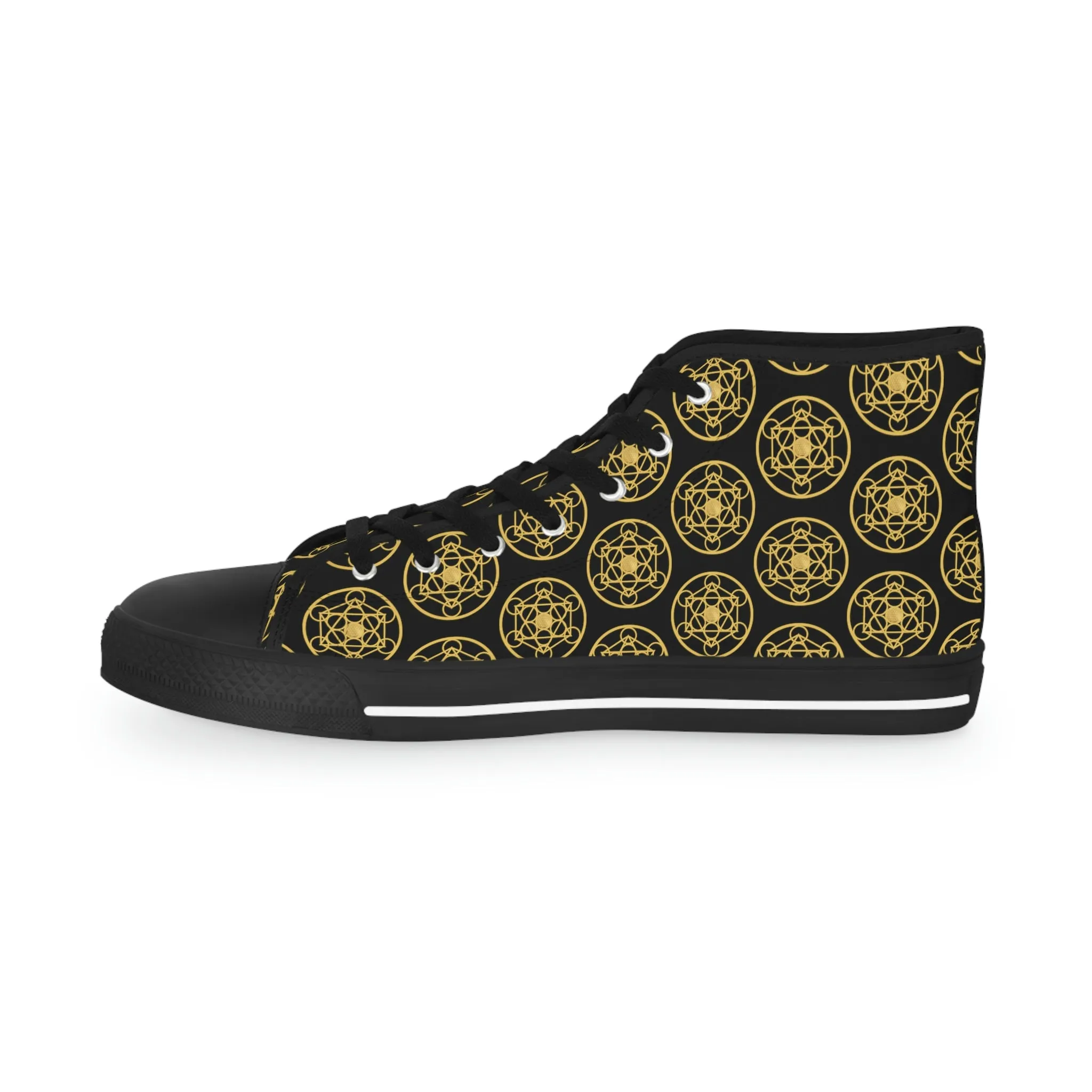 DYNYSTY - Men's High Top Sneakers - Black