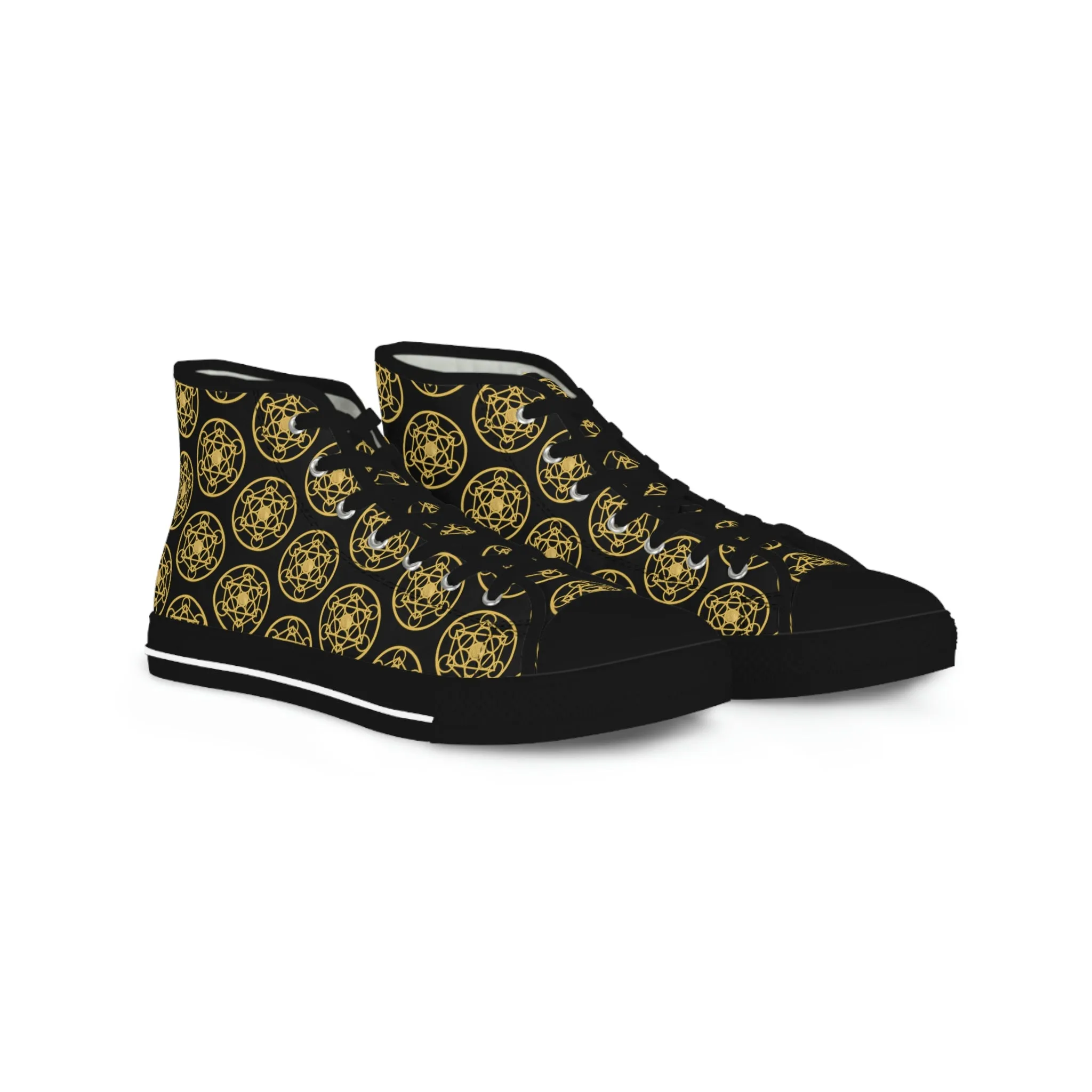 DYNYSTY - Men's High Top Sneakers - Black
