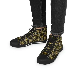 DYNYSTY - Men's High Top Sneakers - Black