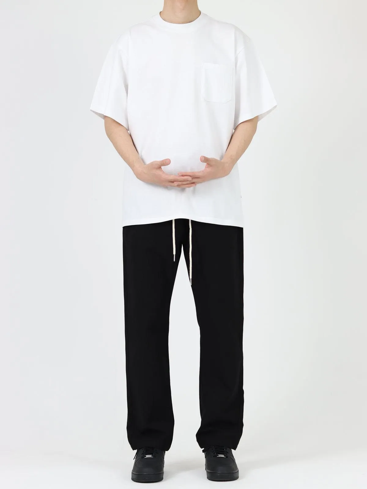 Elastic Drawstring Chino Pants