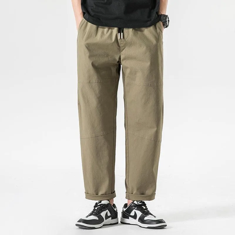 Elastic Drawstring Chino Pants
