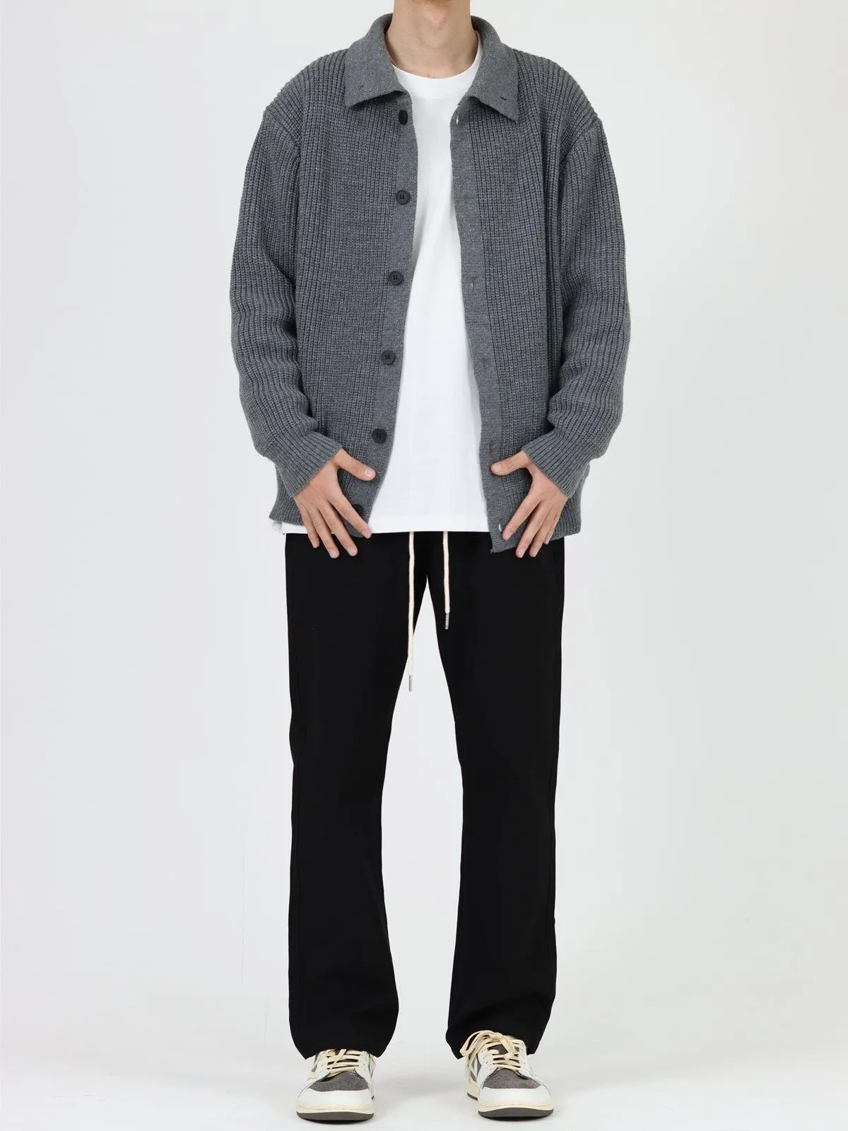 Elastic Drawstring Chino Pants