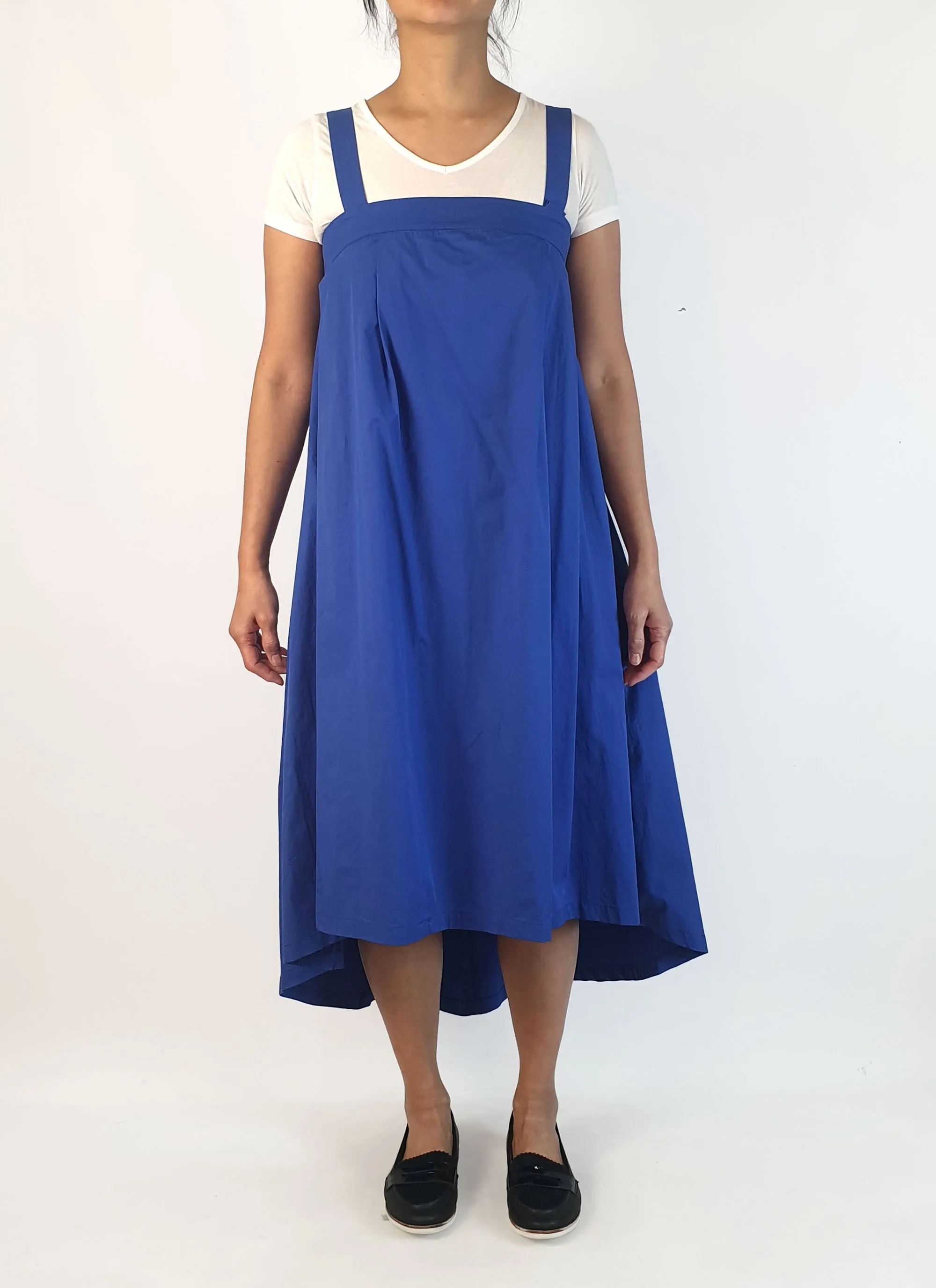Elk purple blue adjustable sleeveless dress size 10 (sample piece with minor repair)