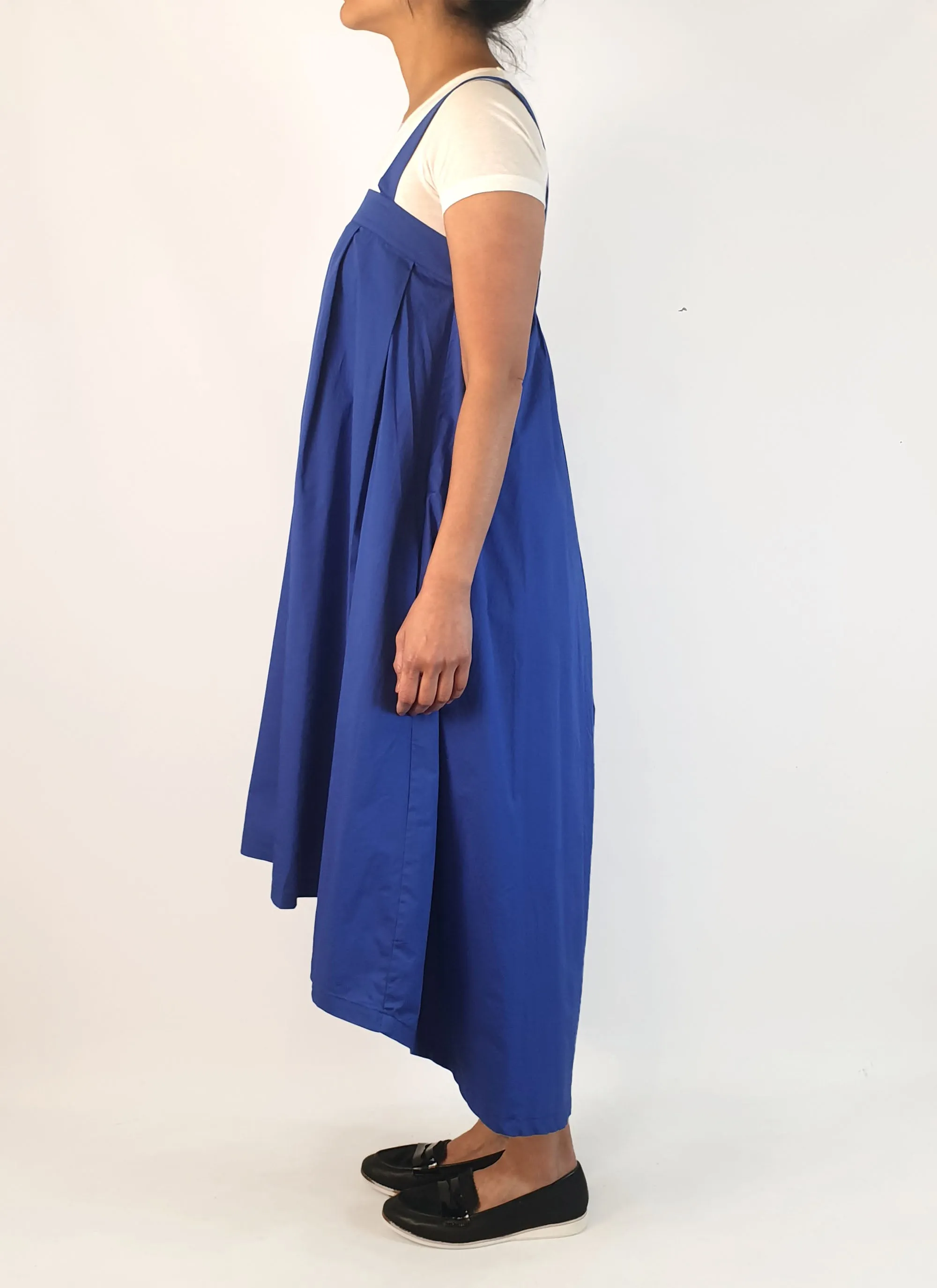 Elk purple blue adjustable sleeveless dress size 10 (sample piece with minor repair)