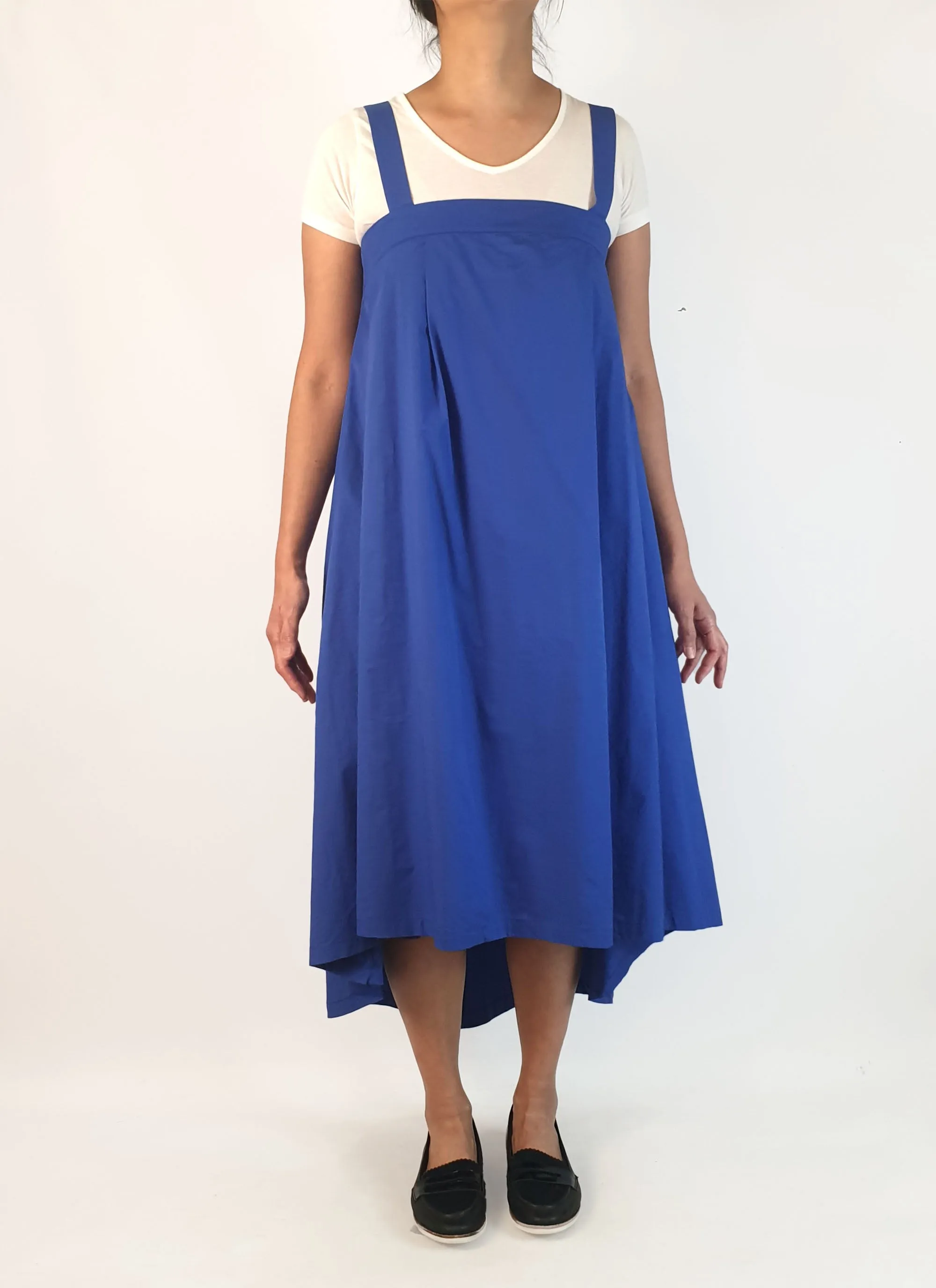 Elk purple blue adjustable sleeveless dress size 10 (sample piece with minor repair)