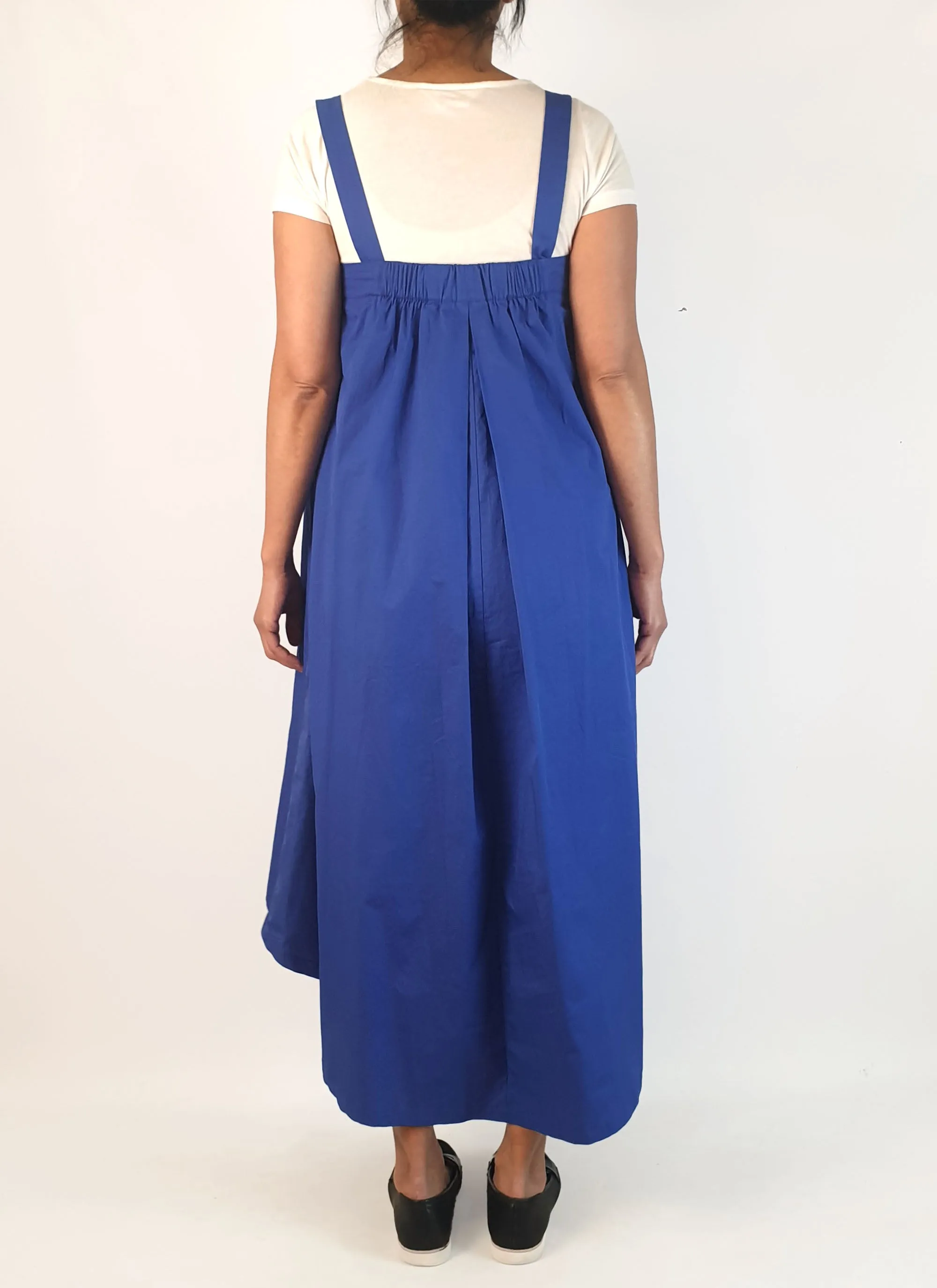Elk purple blue adjustable sleeveless dress size 10 (sample piece with minor repair)
