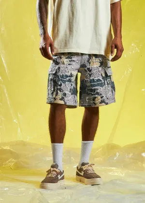 EMBELLISH HARAJUKO BORO CARGO SHORT (DESERT BLUE CAMO)