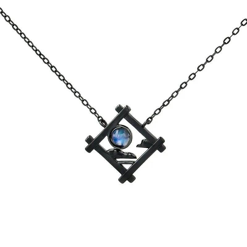 Endless Night Silver Pendant Necklaces