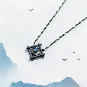 Endless Night Silver Pendant Necklaces