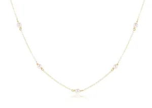 enewton Simplicity Gold Choker  - 4mm Pearl