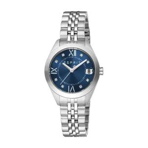 Esprit Madison Ladies Dark Blue Dial Stainless Steel Watch