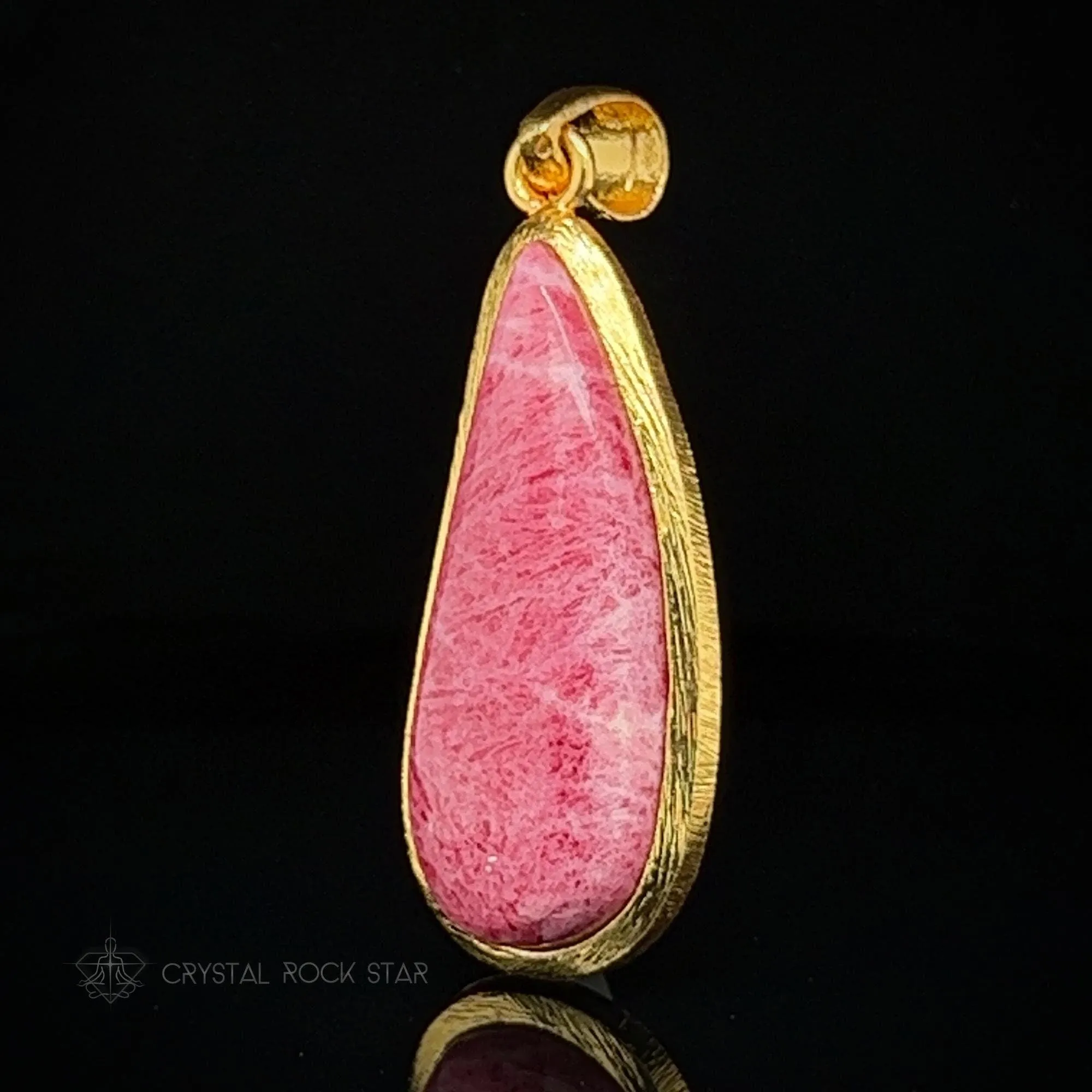 Eternal Flame Tugtupite Fluorescent Pendant