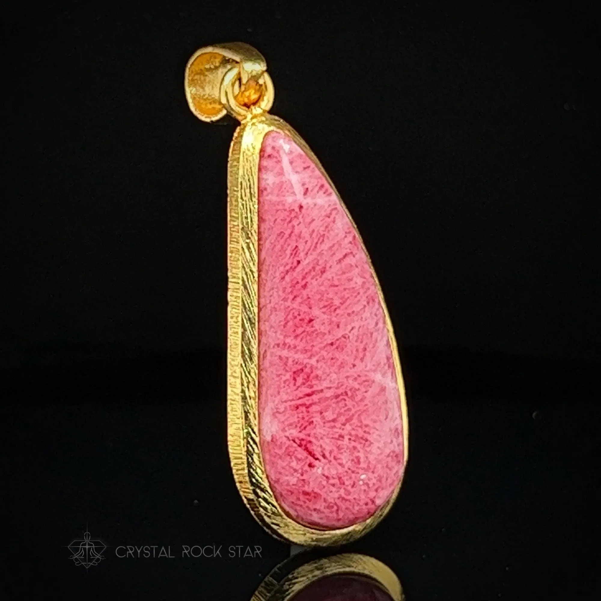 Eternal Flame Tugtupite Fluorescent Pendant