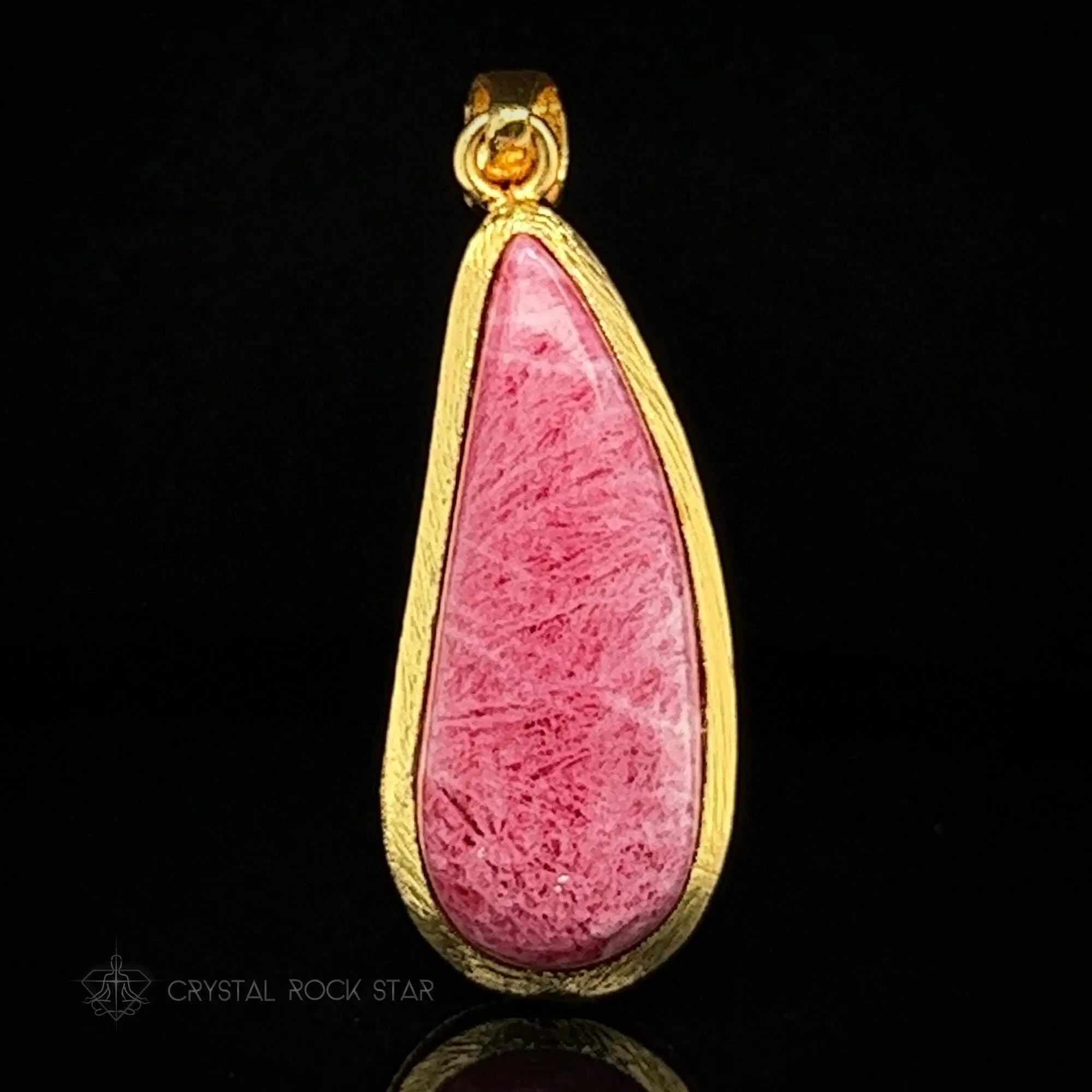 Eternal Flame Tugtupite Fluorescent Pendant
