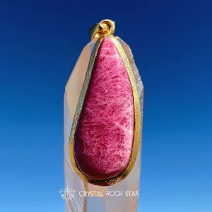 Eternal Flame Tugtupite Fluorescent Pendant
