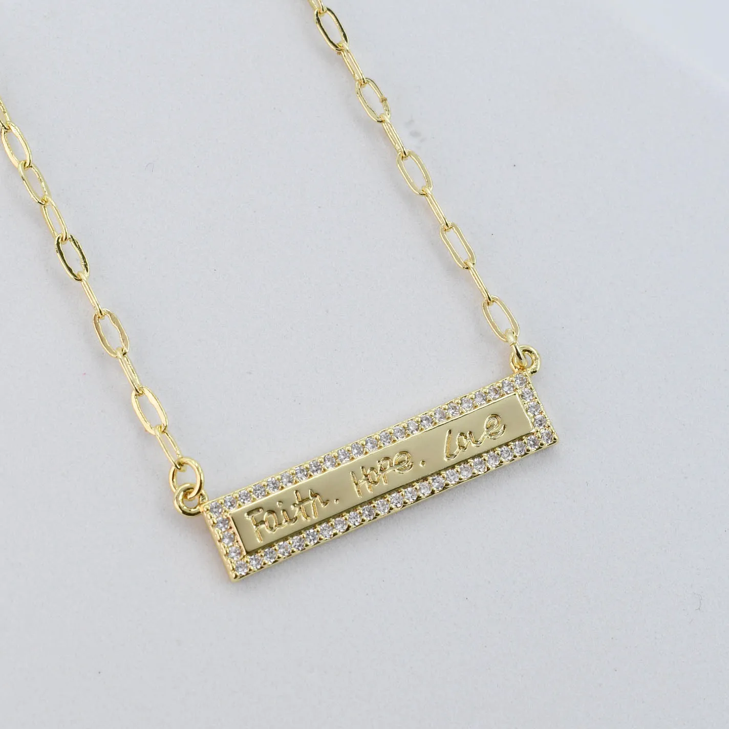 Faith Hope Love Gold I-33