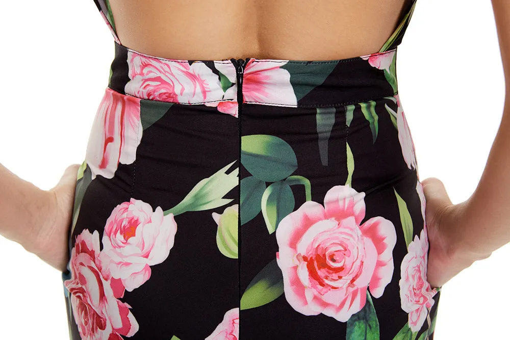 Fashion Halter Waist Cross Casual Jumpsuit