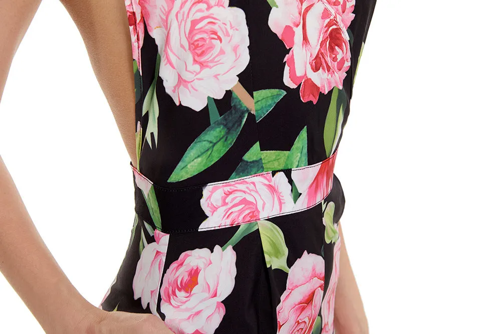 Fashion Halter Waist Cross Casual Jumpsuit
