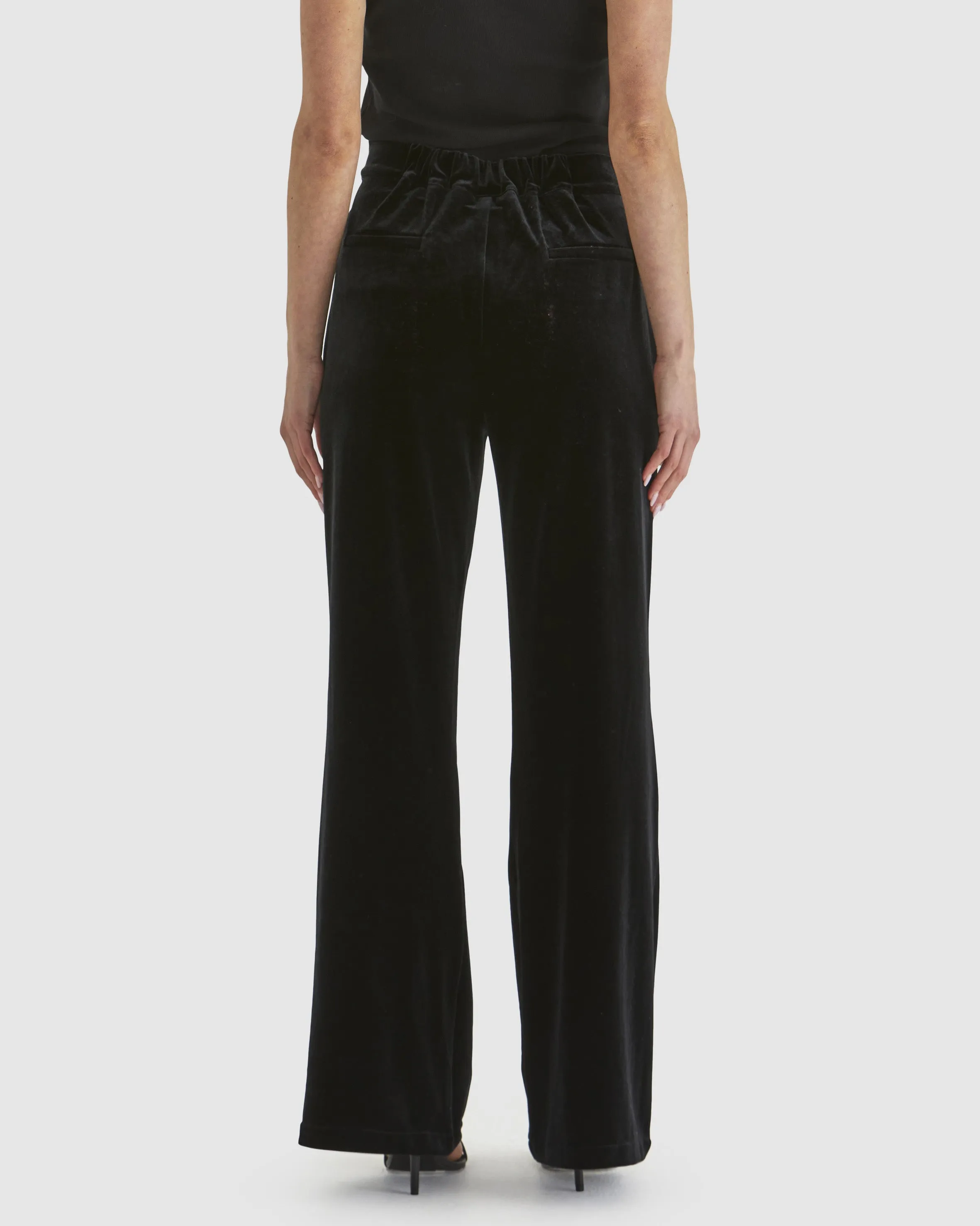Fate   Becker Mustang Sally Velvet Pant - Black