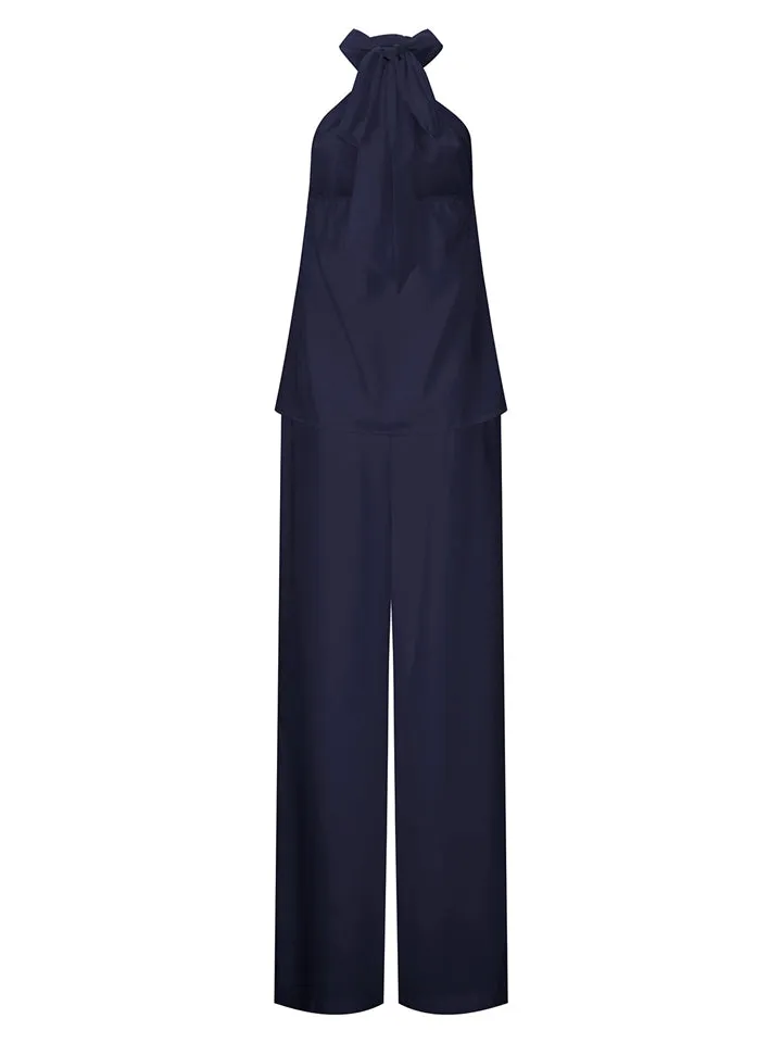 Female Popular Casual Halter Neck Sleeveless Solid Color Outfit