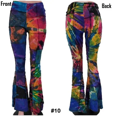 Flare Patchwork Bell Bottom  Pants