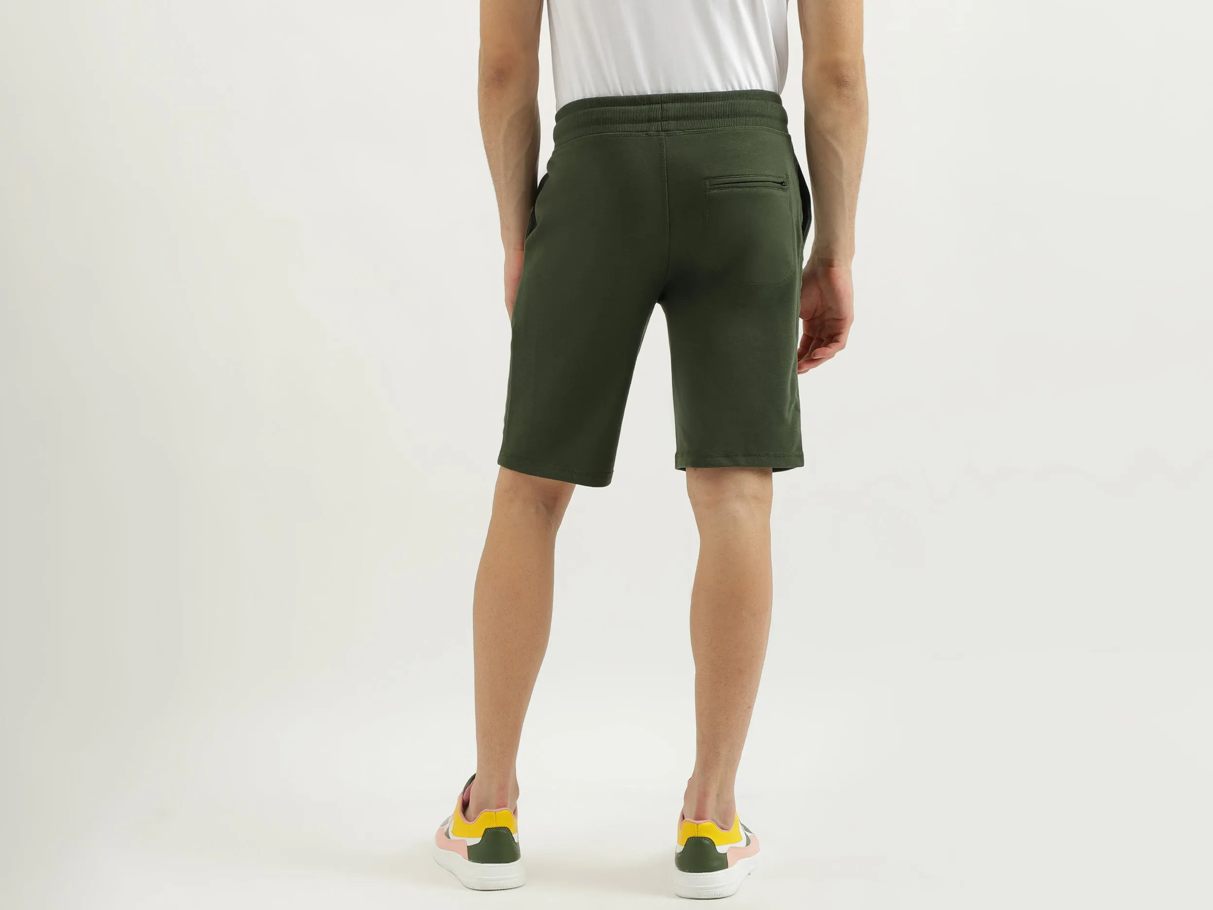 Flat Lock Detail Regular Fit Shorts