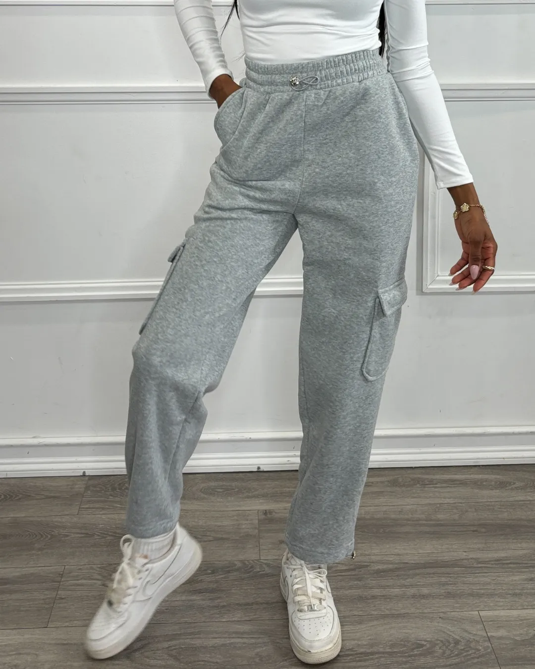 Fleece Lined Cargo Sweatpants