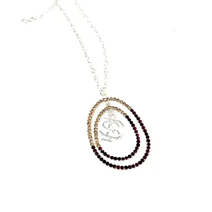 Florida State Rhinestone Long Necklace