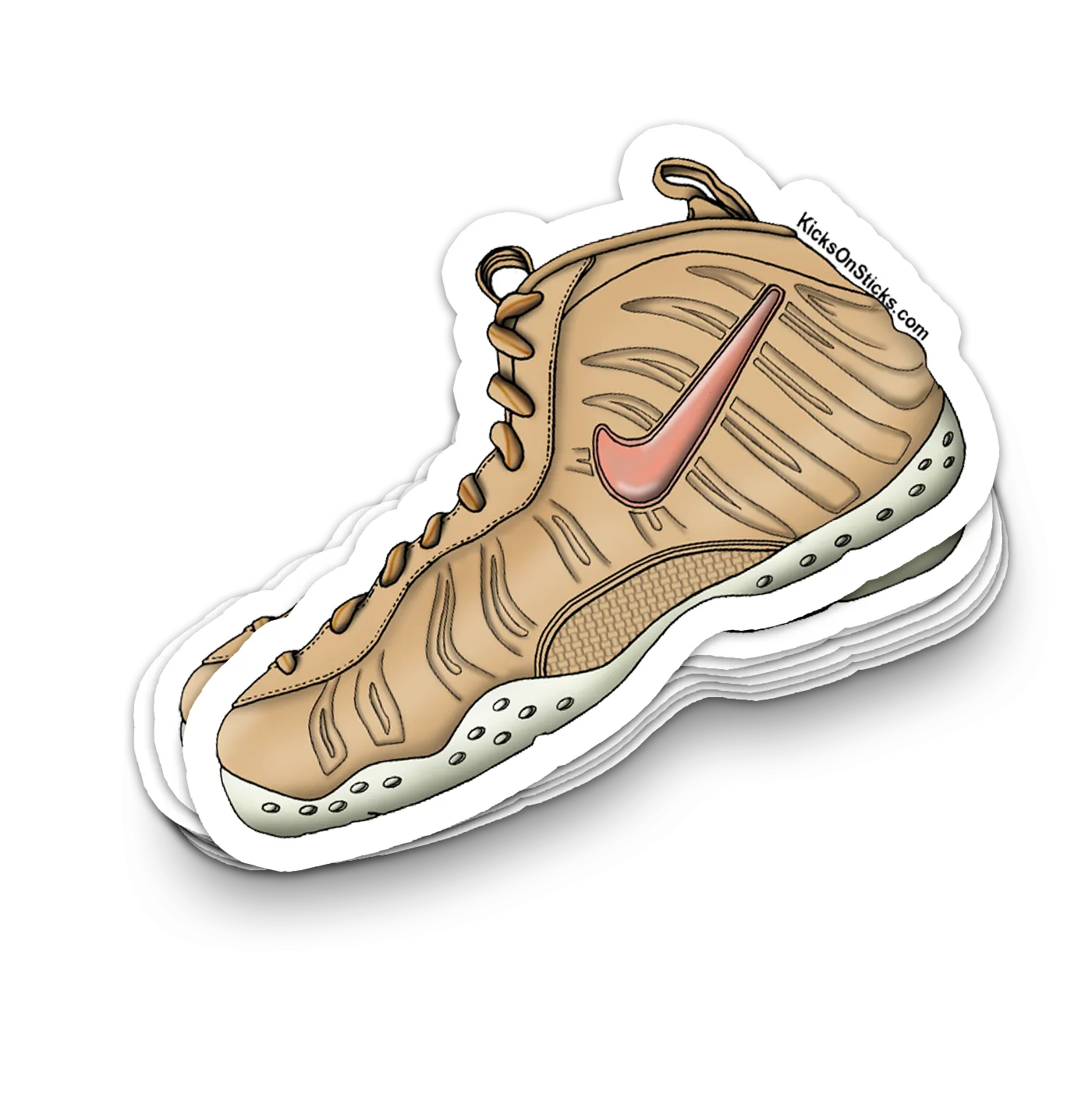Foamposite Pro "Vachetta Tan" Sneaker Sticker