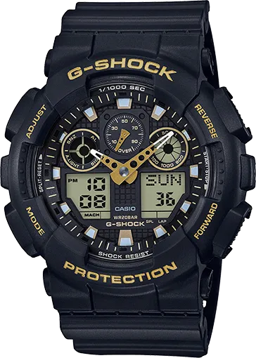 G-Shock Analog-Digital Black Strap Men's Watch GA100GBX-1A9