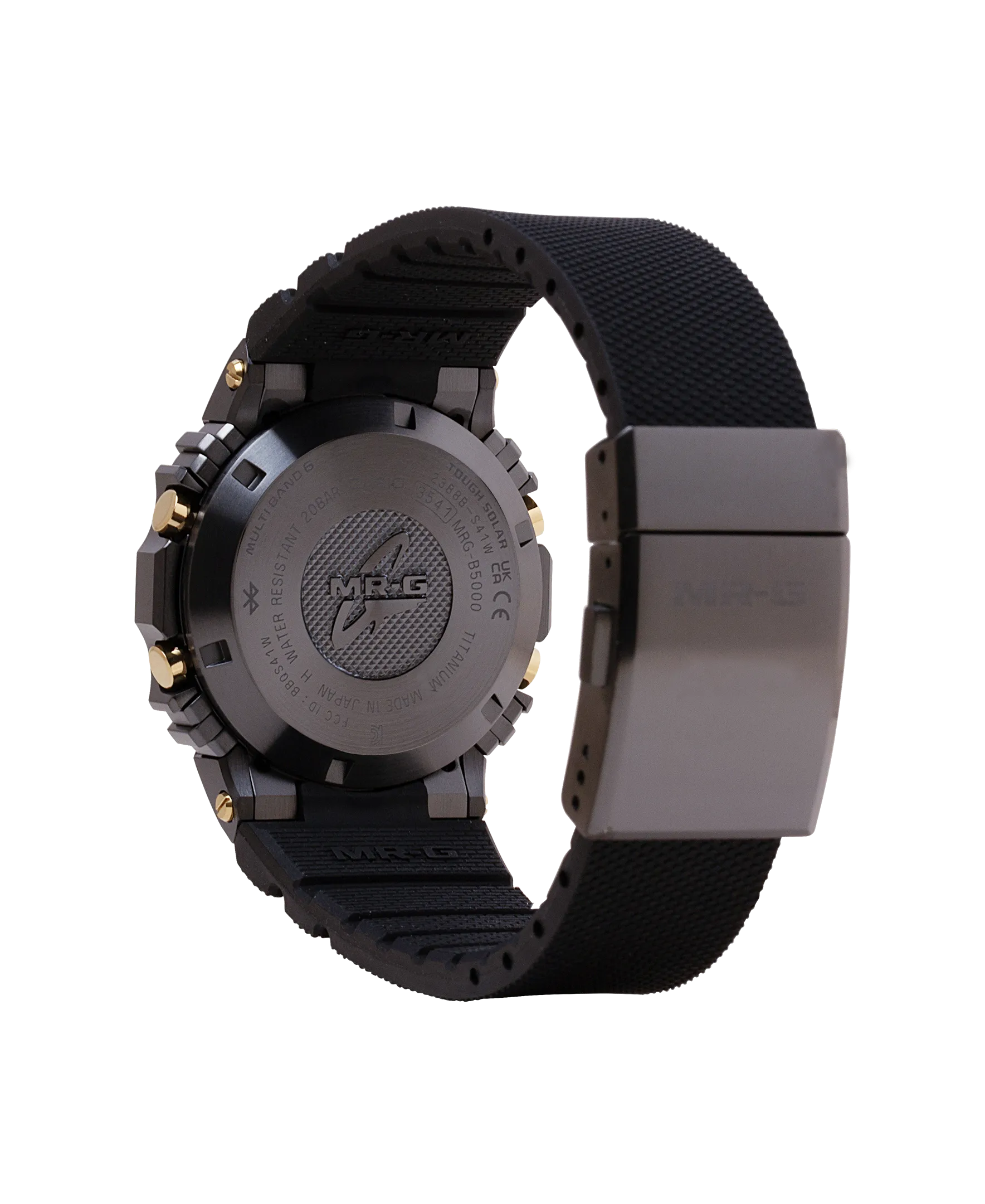 G-Shock MR-G Titanium Black Square Case Black Rubber Strap Men's Watch MRGB5000R-1