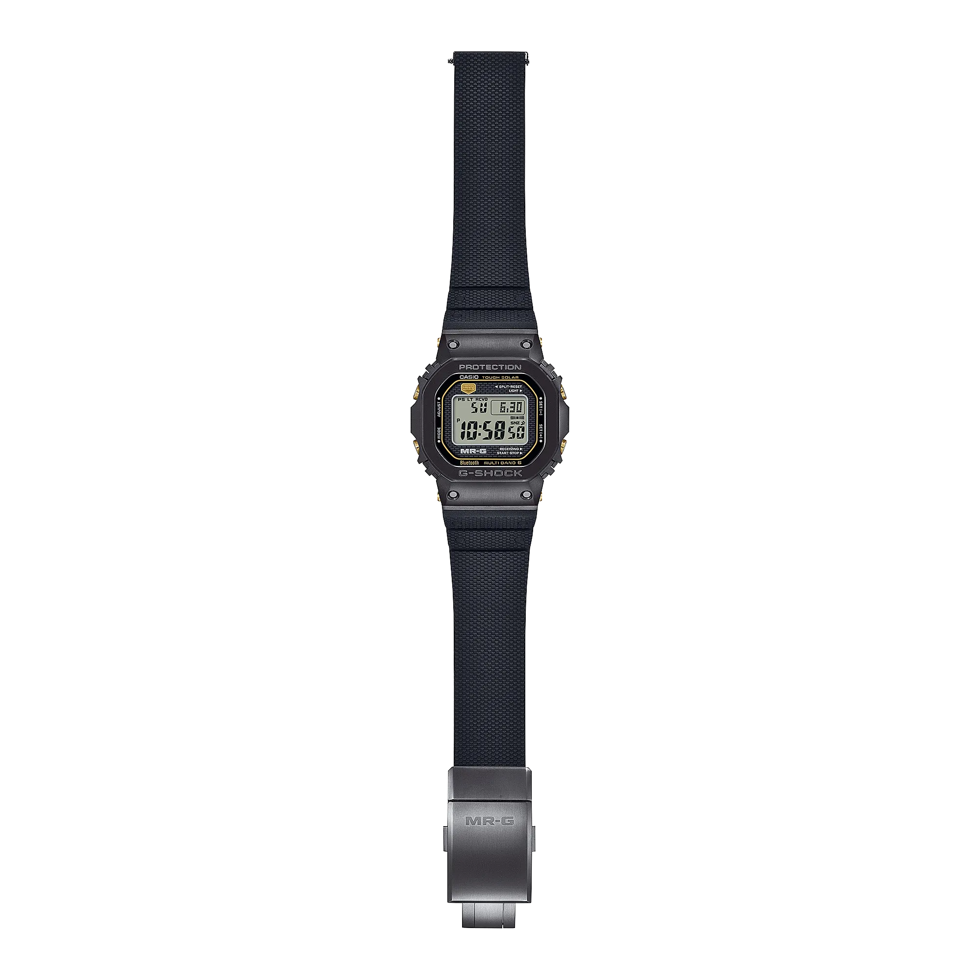 G-Shock MR-G Titanium Black Square Case Black Rubber Strap Men's Watch MRGB5000R-1