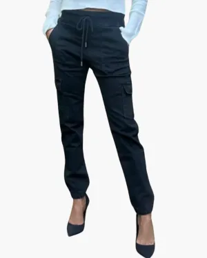 GAYA CARGO IN BLACK DENIM